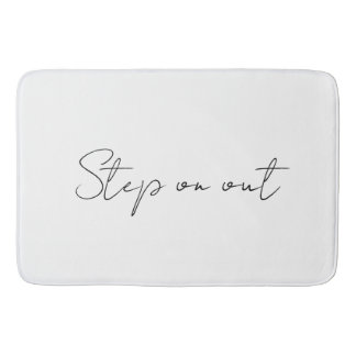 Passo para fora do tapete