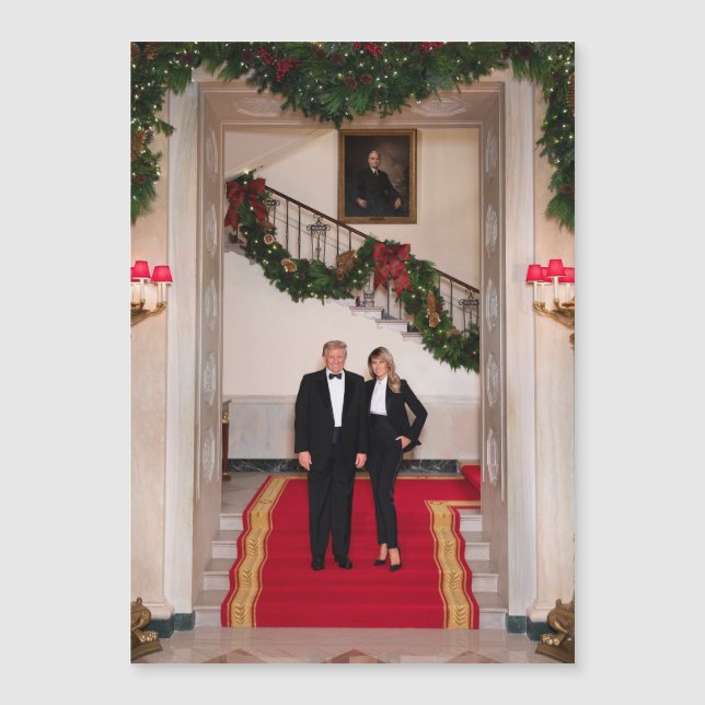 Passos de Natal O Presidente Donald Trump & Melani (Frente)