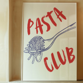 Pasta Club | Impressão de decoração de cozinha | T