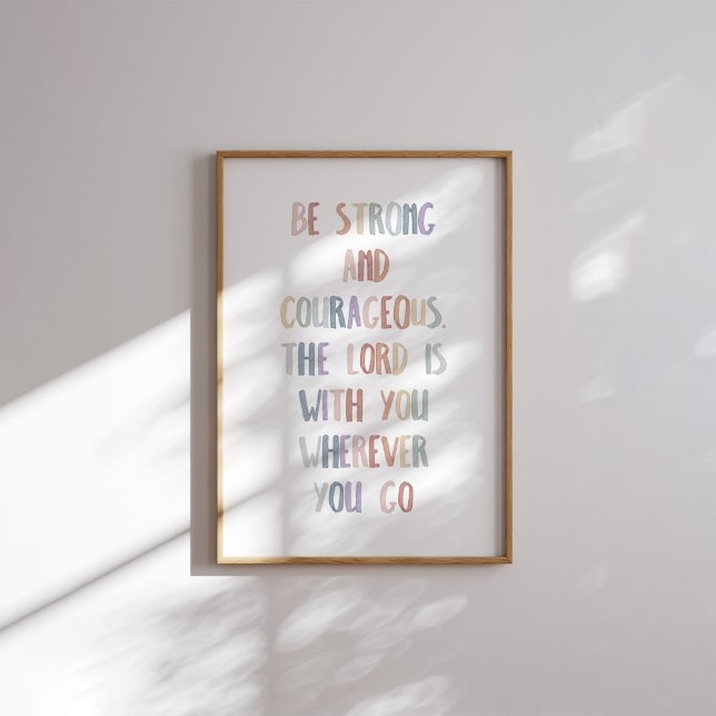Pasta de aquarelas: poster forte e corajoso (Criador carregado)