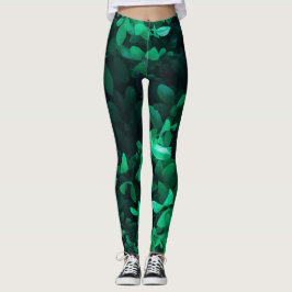Pasta de Folha Verde Pálida Colores Leggings