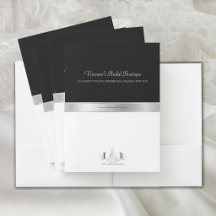 Pasta de Negócios de Luxo para Noivas Boutique Cor