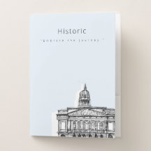 Pastas de bolso de desenho de tons de Nottingham