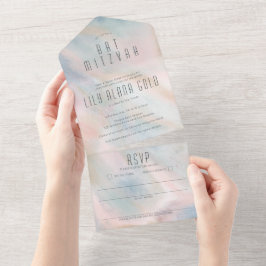 Pastel Abstrato Elegant Chic CUSTOM MITZVAH