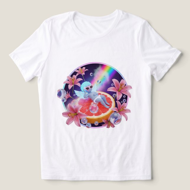 Pastel Angel Dream Tee 💙 ✨ (Design frontal)