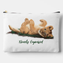 Pastel Baby Lion Small Pouch Adorable Willife