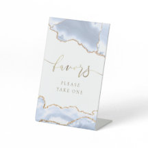 pastel blue agate favorece sinal de pedestal