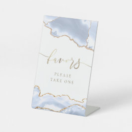 pastel blue agate favorece sinal de pedestal