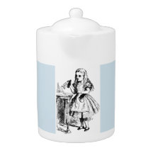 Pastel Blue Alice no País das Maravilhas Beba o bu