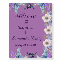 Pastel Blue Flowers Bud Purple Lilac Sinal de Boas