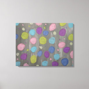 Pastel Bubbles Abstrato Canvas Art Impressão