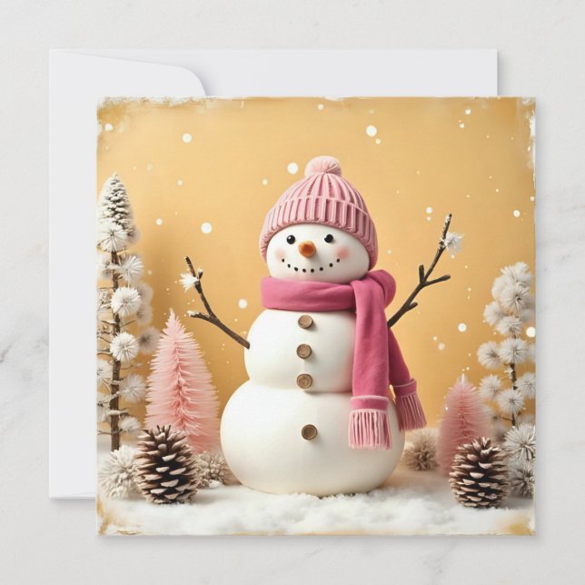 Pastel Christmas - Flat Card (Frente)