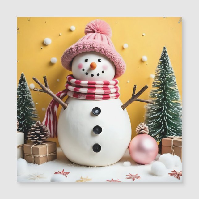 Pastel Christmas - Magnetic Card (Frente)