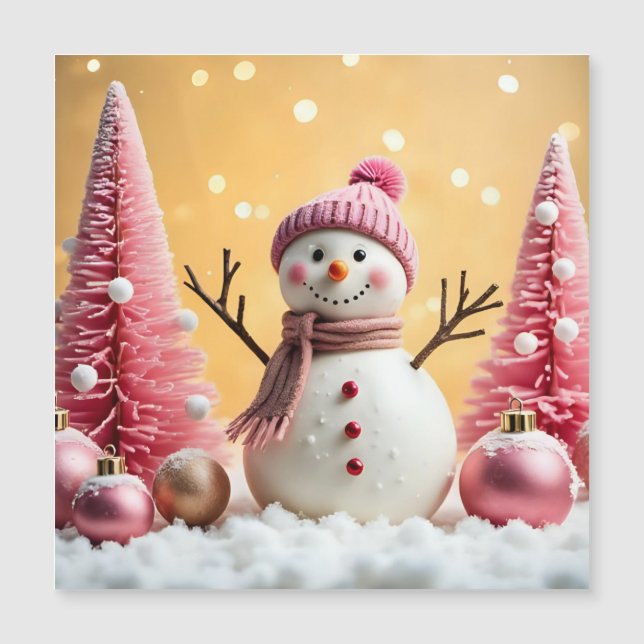 Pastel Christmas - Magnetic Card  (Frente)