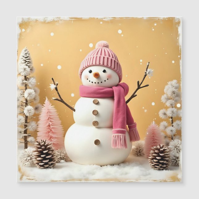 Pastel Christmas - Magnetic Card (Frente)