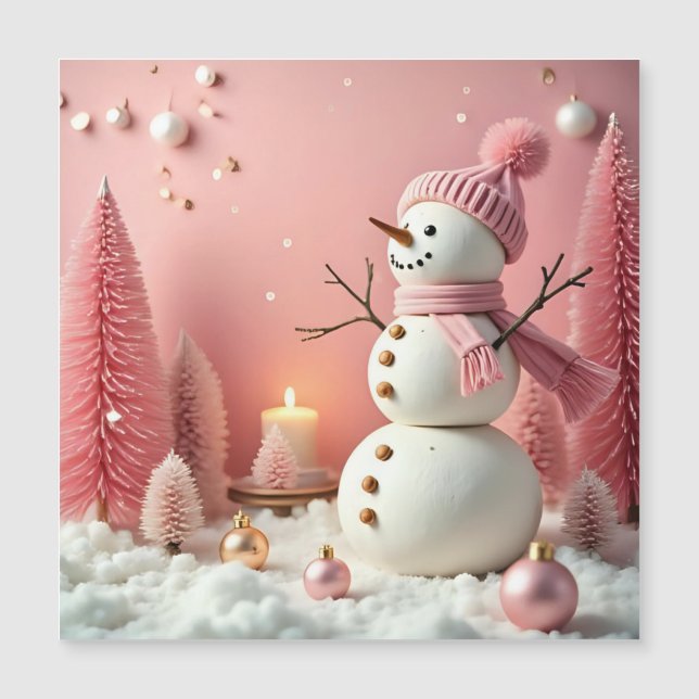 Pastel Christmas - Magnetic Card  (Frente)
