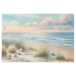 Pastel Coastal Dunes Watercolor
