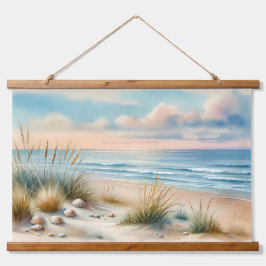 Pastel Coastal Dunes Watercolor
