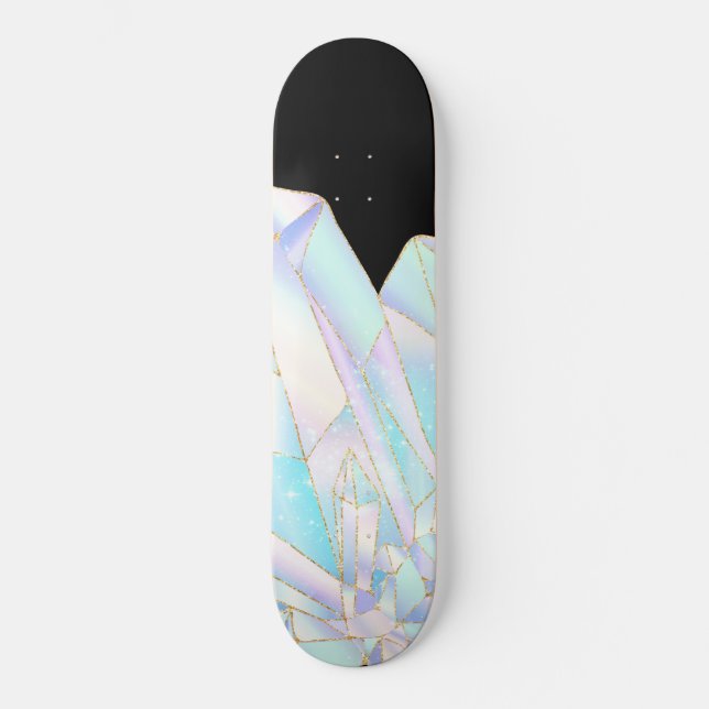 Pastel Crystal Black Skateboard Deck (Frente)