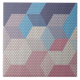 pastel cubes and hexagons pattern background