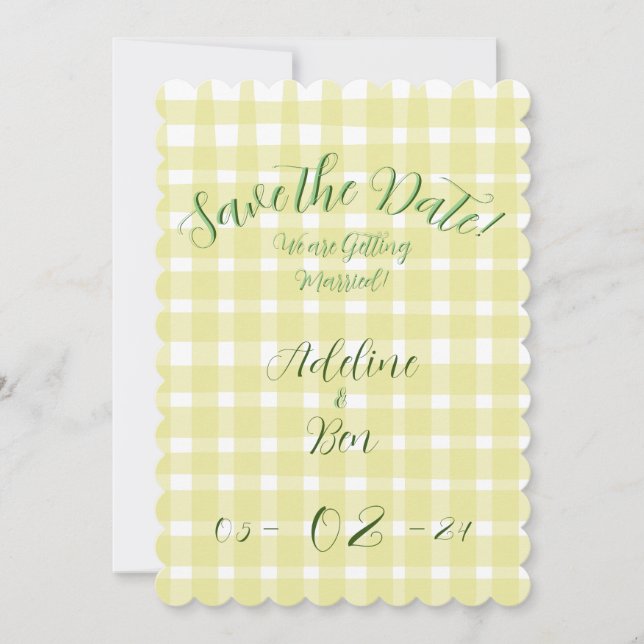 Pastel de Casamento da primavera Salve o Anúncio d (Frente)