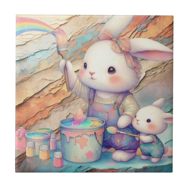 PASTEL DE PÁSCOA DE PINTURA BONITO (Frente)