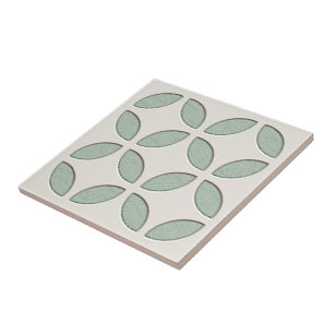 Pastel Esbranquiçado Mint Green Ethnic Art