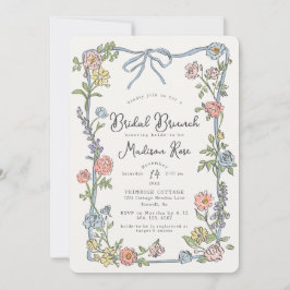 Pastel Floral Bridal Brunch do Partido do Jardim p