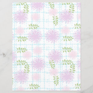 Pastel Floral Scrapbook Paper