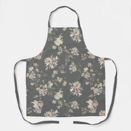 Pastel Florals All-Over Print Apron