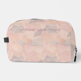Pastel Geometric Pop | Blush Custom Toiletries Bag