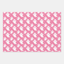 Pastel Ghosts Halloween Wrapping Paper conjunto de