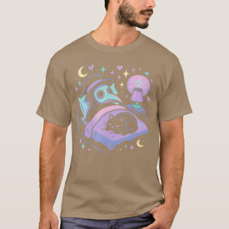 Pastel Goth Praga Adormecida Camisa de Médico Famí