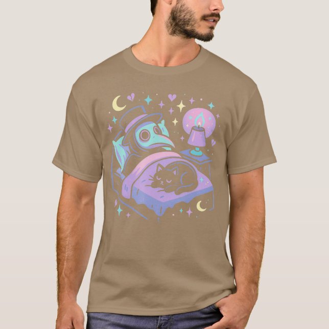 Pastel Goth Praga Adormecida Camisa de Médico Famí (Frente)
