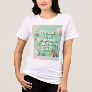 Pastel Green Mãe do Futuro Presidente da T-Shirt