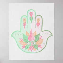 Pastel Hamsa Poster