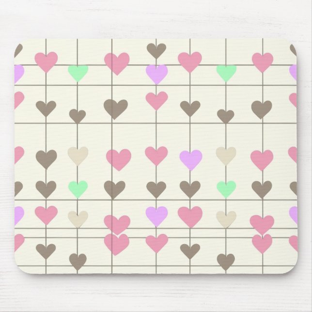 Pastel Heart Mousepad (Frente)