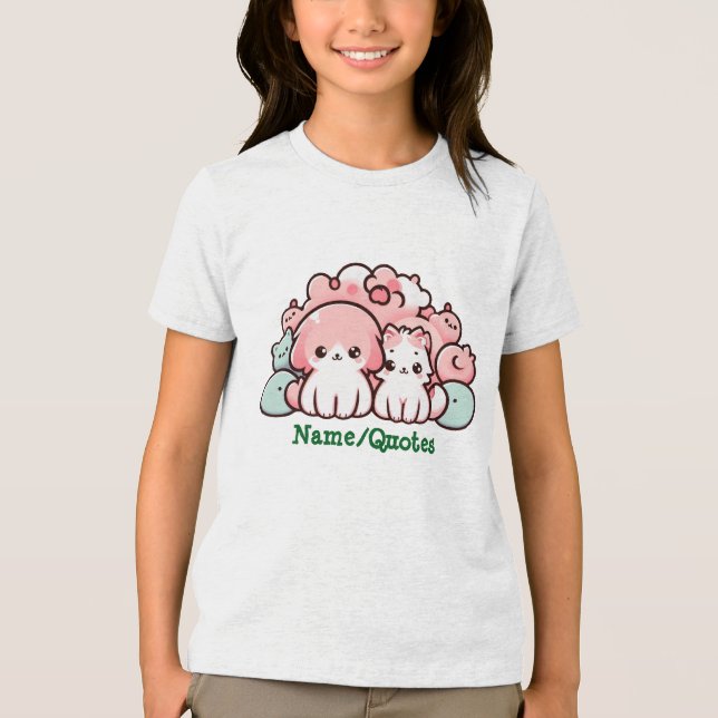 Pastel Kawaii Pets Illustration Cute Animals (Frente)