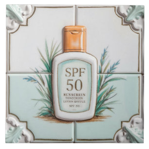 Pastel Mint Blue Sunscreen Loção Engraçado Banheir