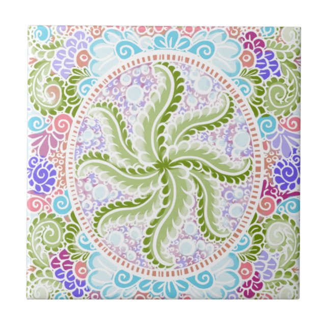 Pastel Nature Mandala Art (Frente)