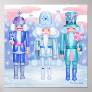Pastel Nutcracker Kings Art Impressão
