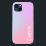 Pastel Ombre Personalizado iPhone 13 Case<br><div class="desc">Caso Personalizado do iPhone 13 do Ombre de Cor de Gradiente</div>