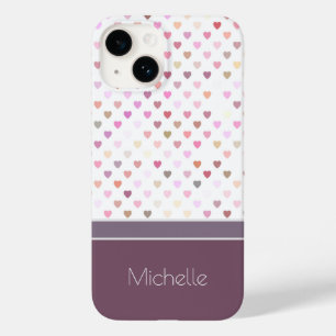 Pastel Passion Hearts Personalizado Name