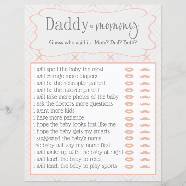 Pastel Peach e Cream Geométrico que o disseram (Frente)