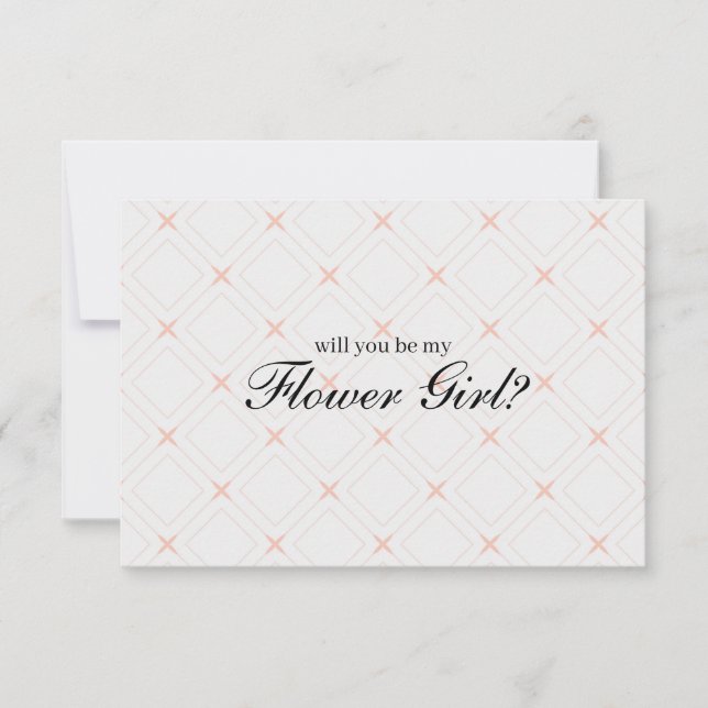 Pastel Peach e Cream Você Será Minha Menina Flor (Frente)