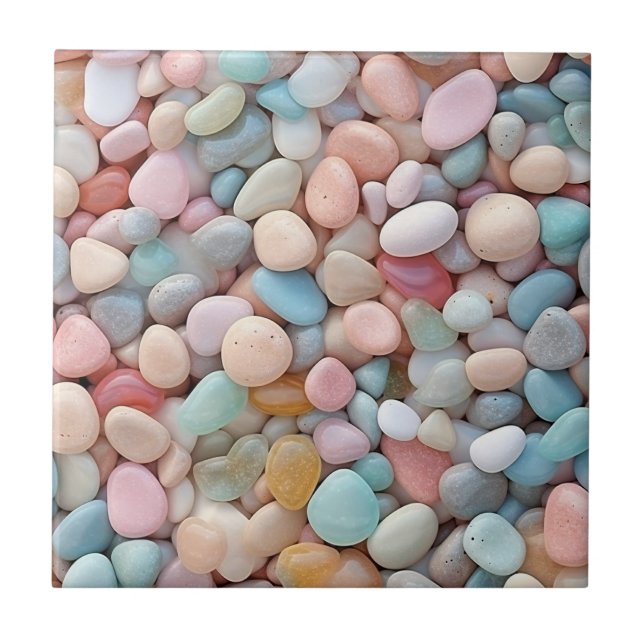 Pastel Pebbles Azulejo cerâmico (Frente)