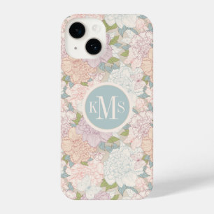 Pastel Peony & Butterfly Fllower Pattern