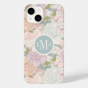 Pastel Peony & Butterfly Fllower Pattern
