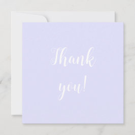 Pastel Periwinkle Purple Obrigado Notas