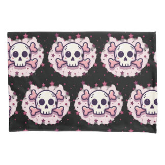Pastel Pink Skull and Crossbones